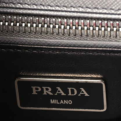 Prada Saffiano Soft Stitched Sound Shoulder Bag Marmo 6 of 9