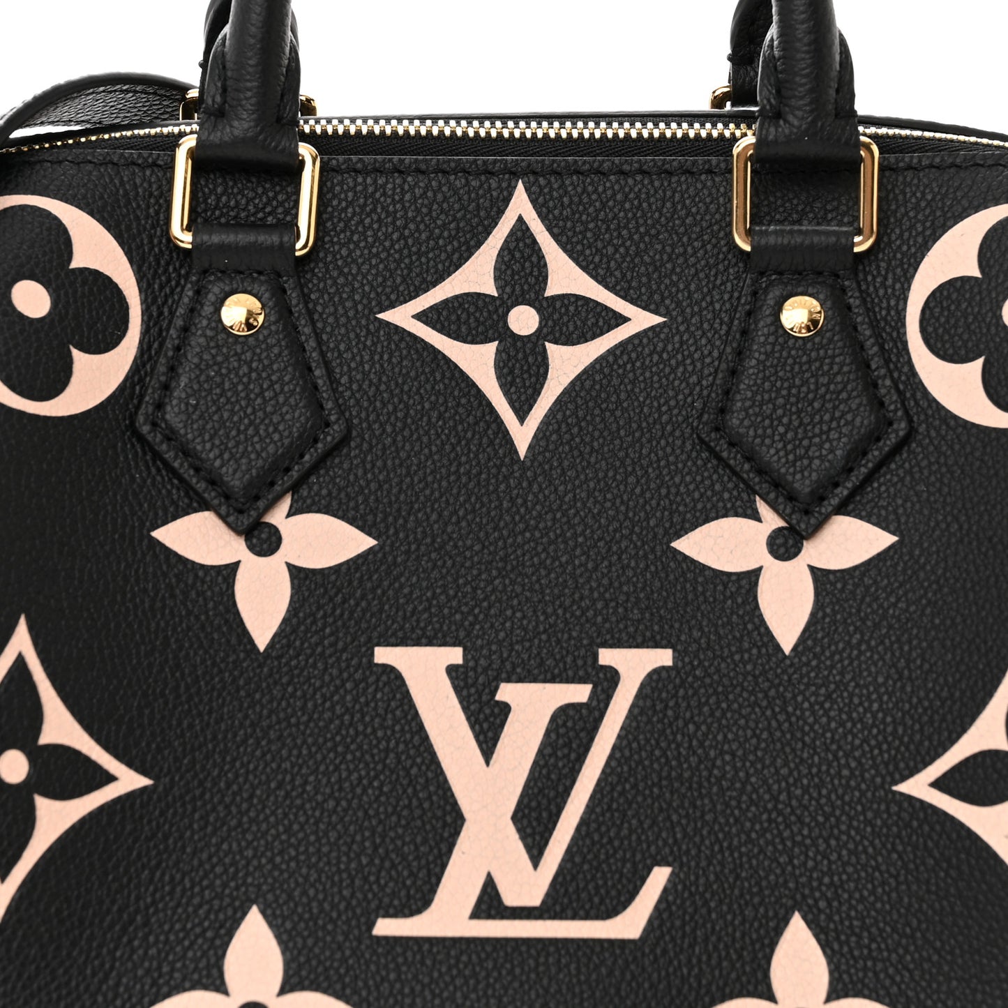 Empreinte Monogram Giant Speedy Bandouliere 25 Black Beige