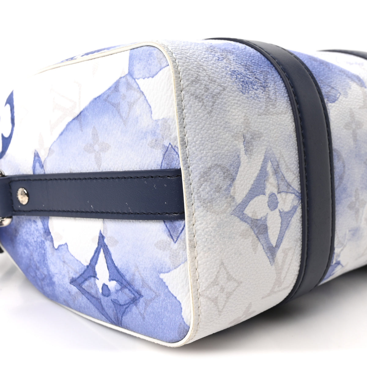 Louis Vuitton Monogram Watercolor City Keepall Blue 9 of 10