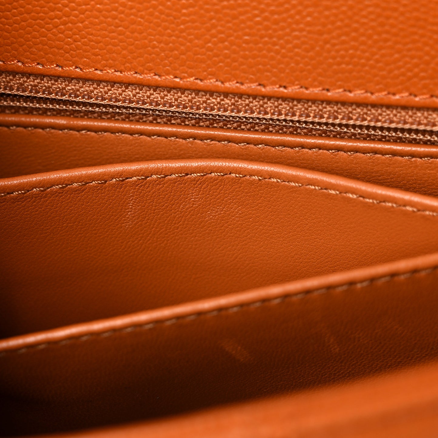 Caviar Quilted Mini Coco Handle Flap Light Brown
