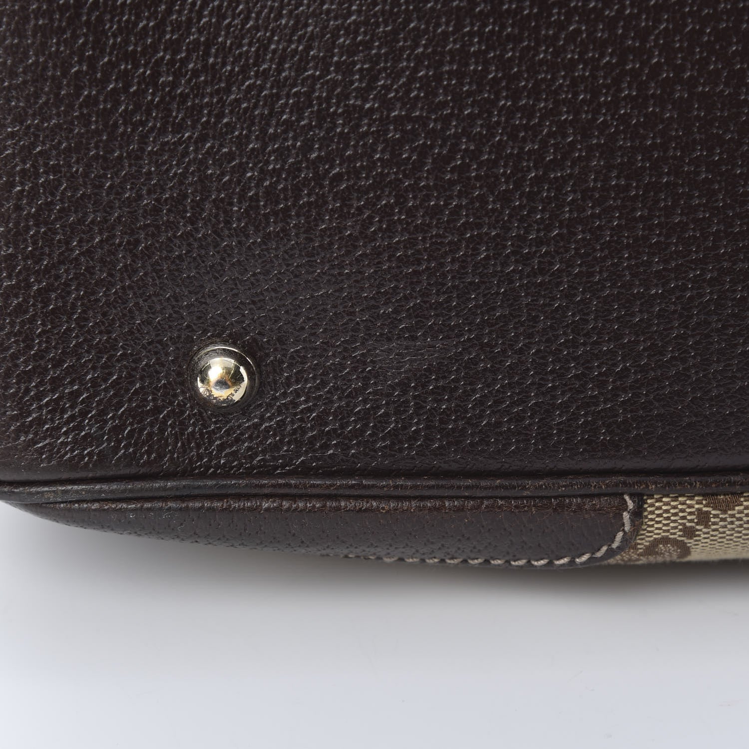 Gucci Monogram Bamboo Boston Dark Brown 12 of 13