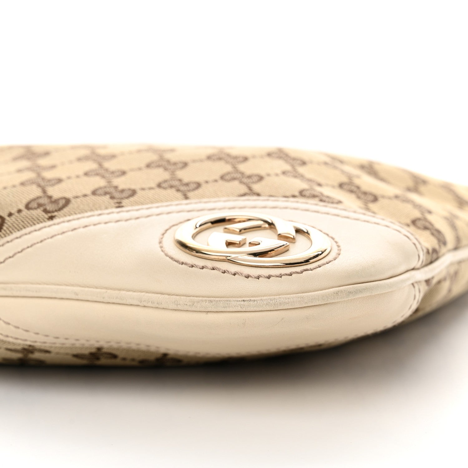 Gucci Monogram Medium New Britt Hobo Off White 10 of 13