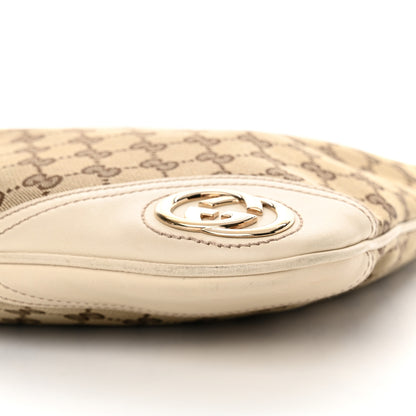 Gucci Monogram Medium New Britt Hobo Off White 10 of 13
