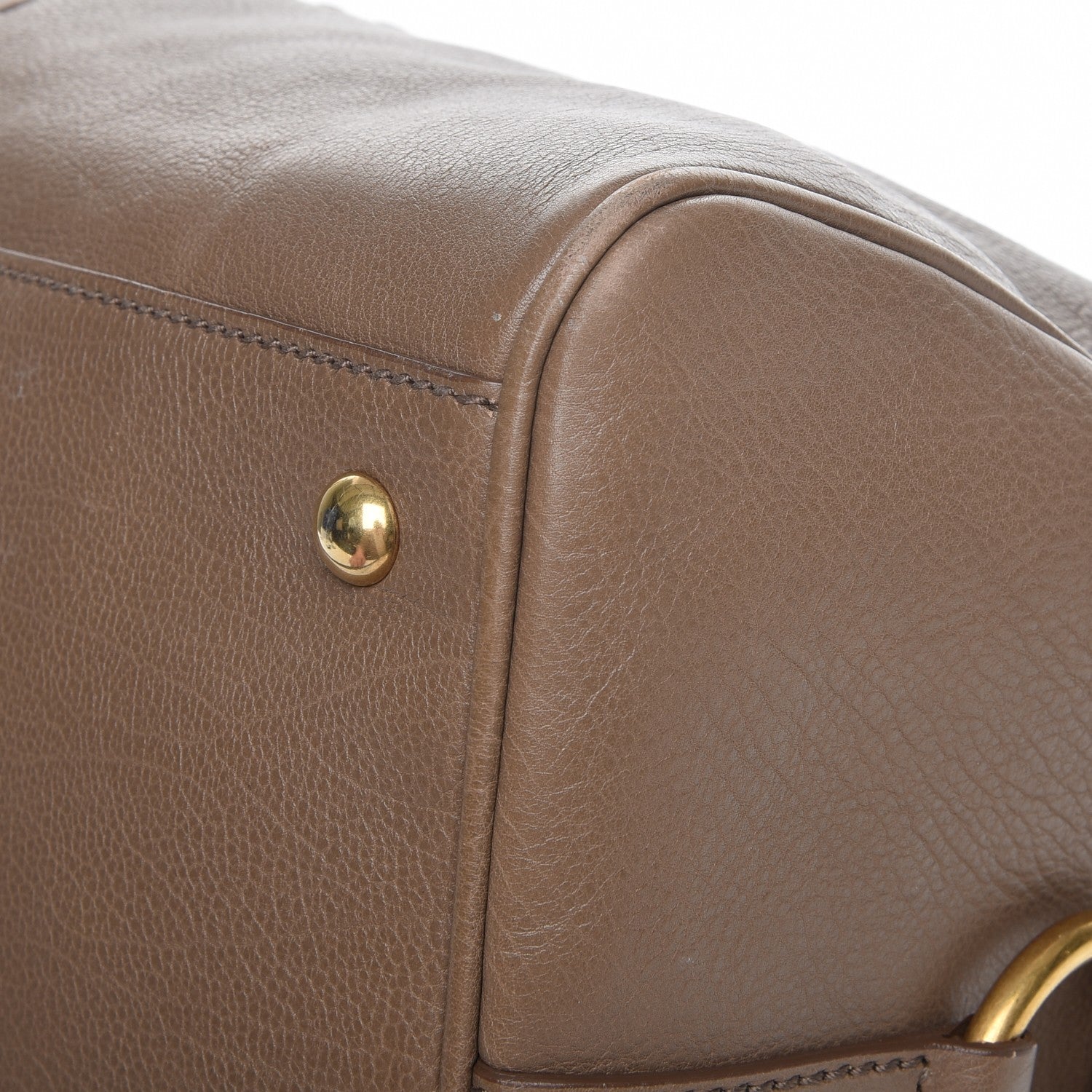 Saint Laurent Calfskin Muse Bowler Dark Beige 15 of 15