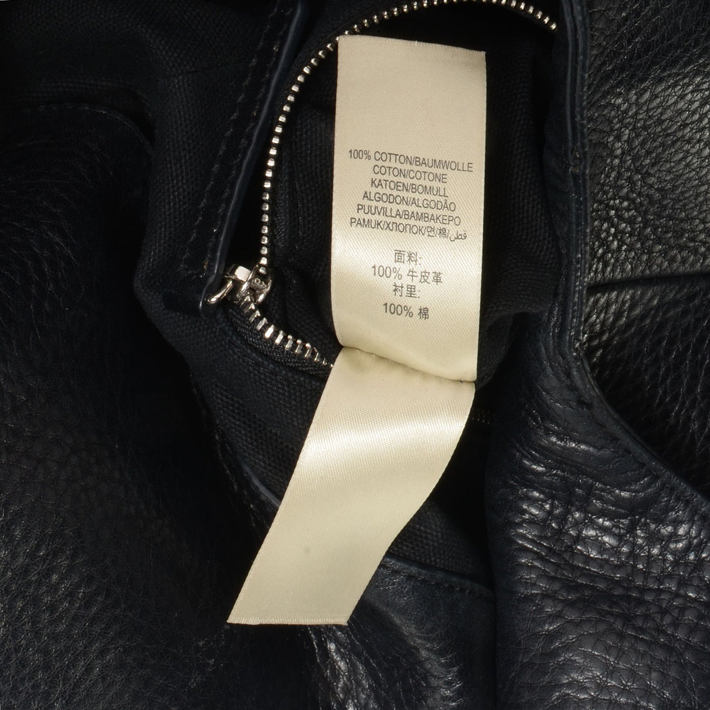 Brit Studded Calfskin Shopper Medium Black