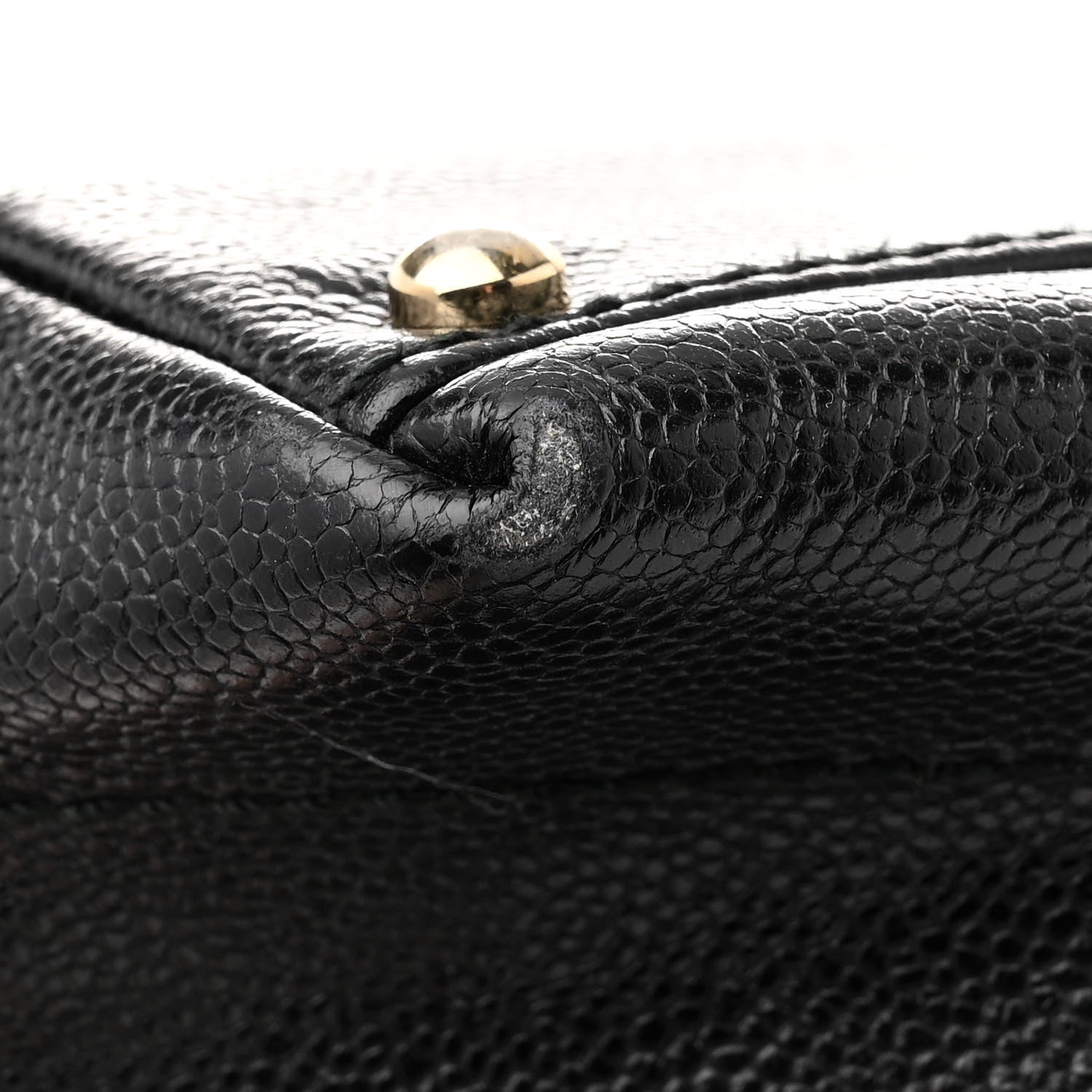 Chanel Caviar CC Wood Chain Hobo Black 11 of 15