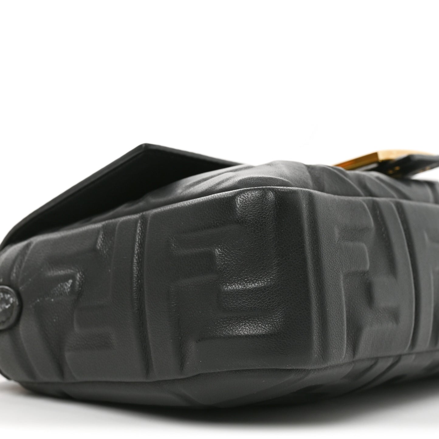 Nappa FF 1974 Embossed Baguette Black
