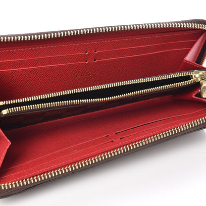 Louis Vuitton Damier Ebene Clemence Wallet Cherry 5 of 8