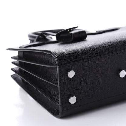Saint Laurent Grained Calfskin Nano Sac De Jour Black 6 of 10