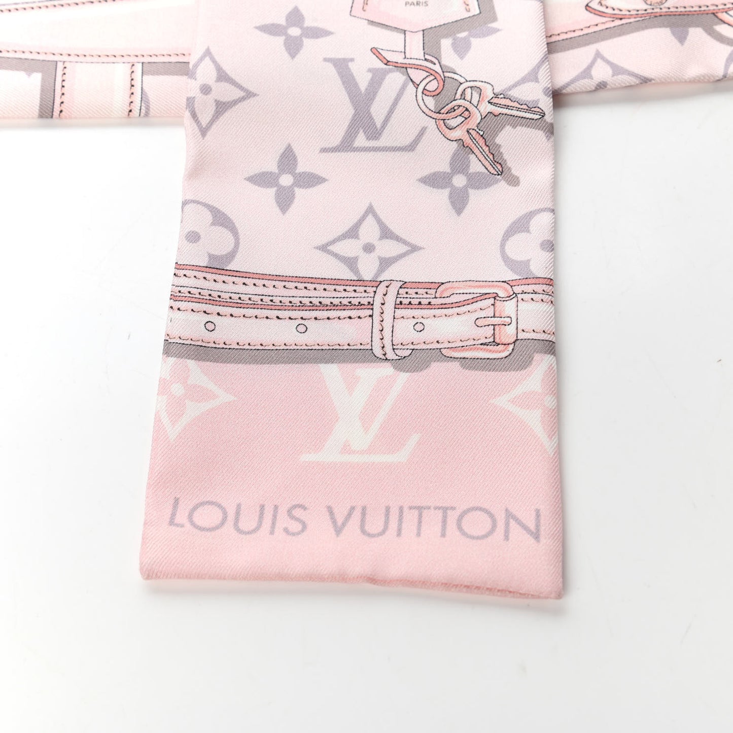 Silk Monogram Confidential Bandeau Light Pink