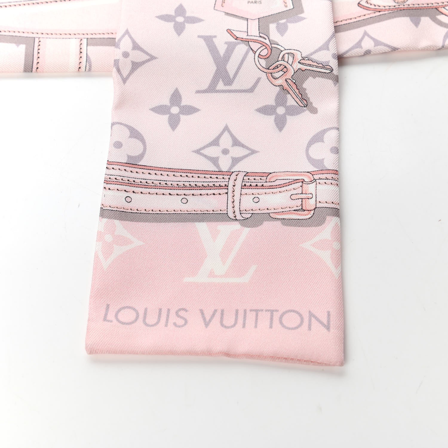 Louis Vuitton Silk Monogram Confidential Bandeau Light Pink 2 of 4