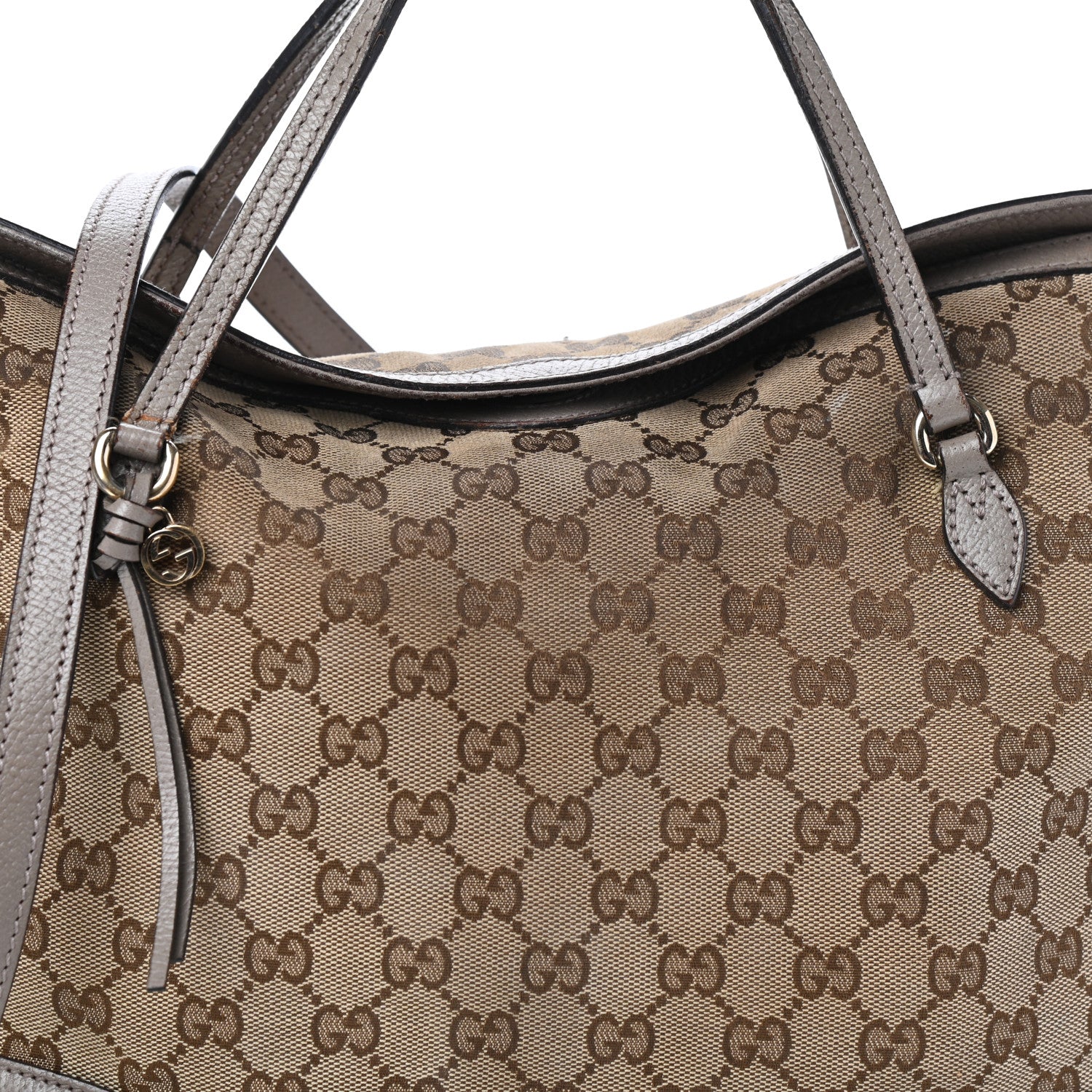 Gucci Monogram Medium Bree Foldover Tote Beige 7 of 9