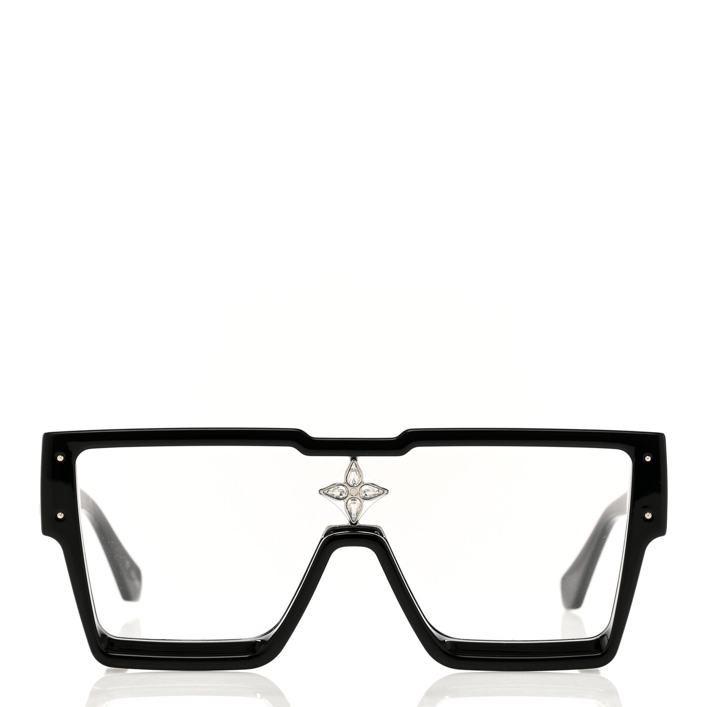 Acetate Swarovski Crystal Cyclone Sunglasses Z1790E Black