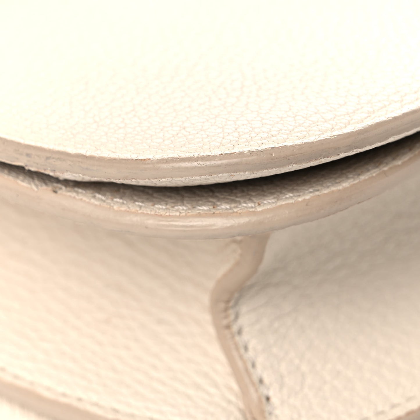 Goatskin Medium Classic Box Flap Bag White