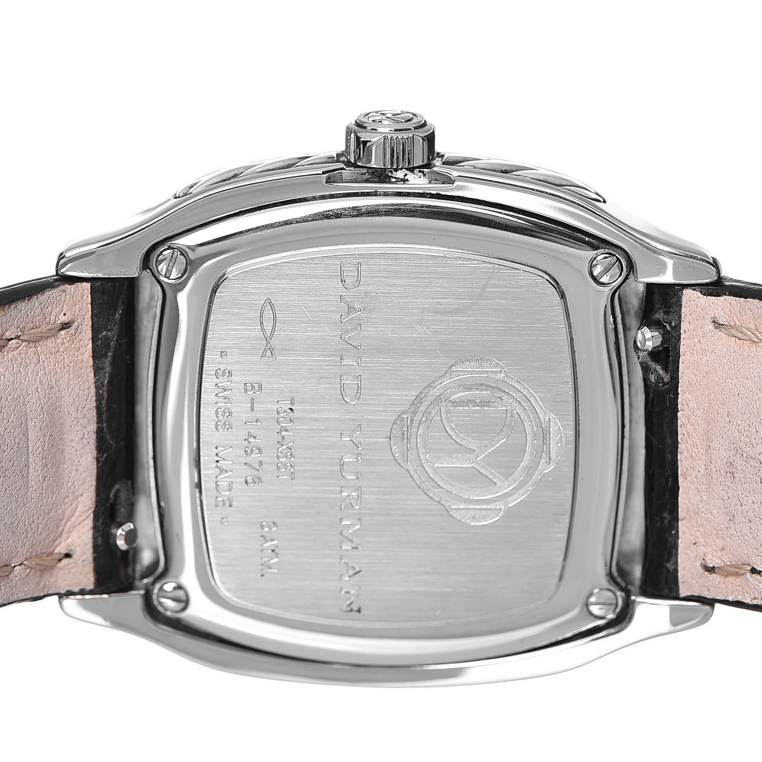 David Yurman Stainless Steel Alligator Diamond 25mm Thoroughbred Quartz Watch 5 of 8