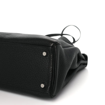 Hermes Taurillon Clemence Kelly Retourne 32 Black 9 of 9