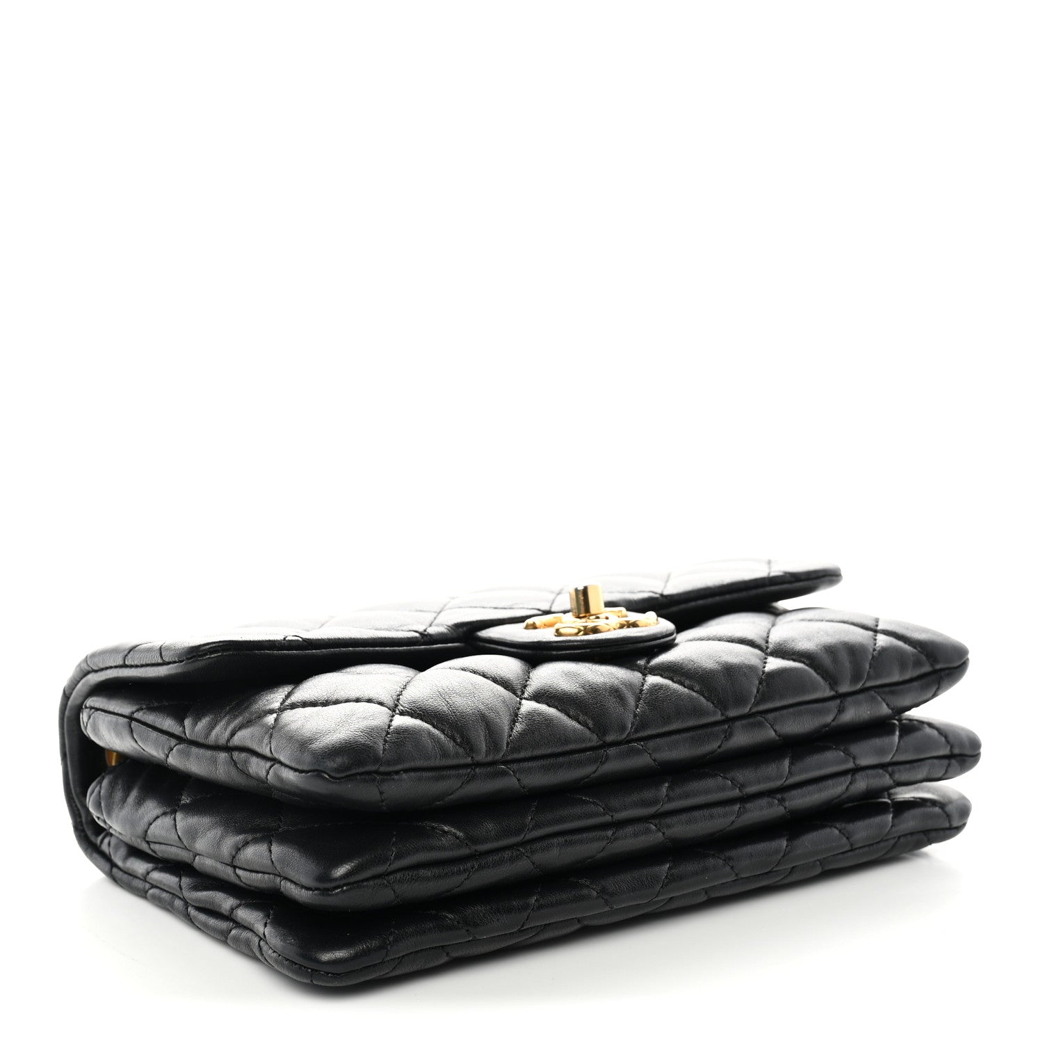 Chanel Lambskin Quilted Small Pillow Crush Flap Black 4 of 11
