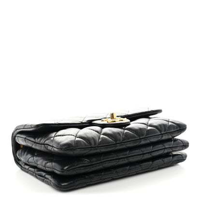 Chanel Lambskin Quilted Small Pillow Crush Flap Black 4 of 11