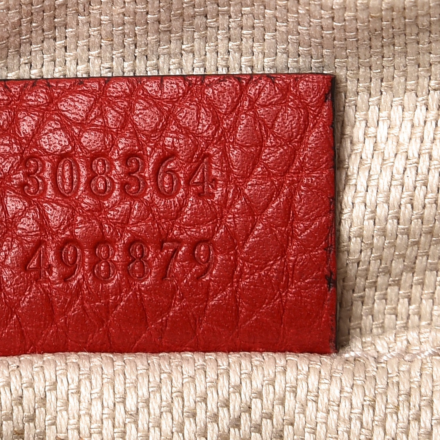 Gucci Pebbled Calfskin Small Soho Disco Bag Vibrant Red 6 of 7