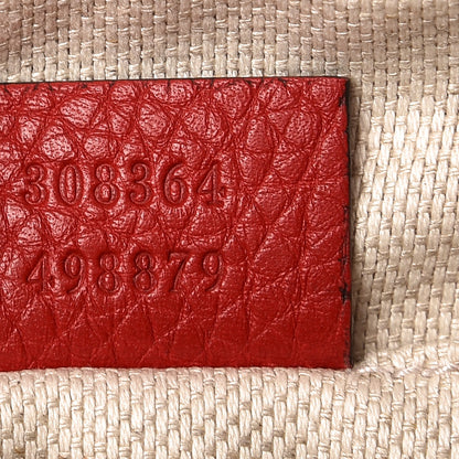 Gucci Pebbled Calfskin Small Soho Disco Bag Vibrant Red 6 of 7