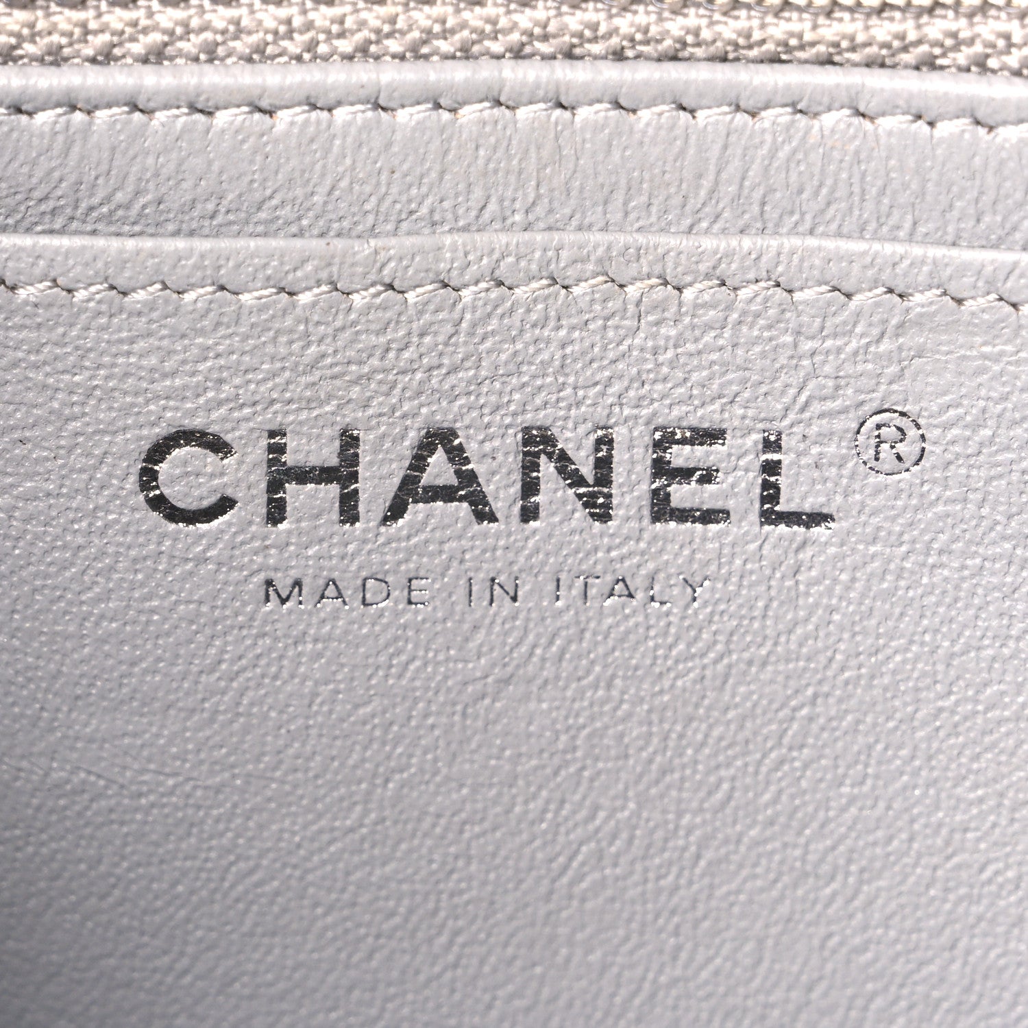Chanel Lambskin Quilted Mini Rectangular Flap Grey 6 of 12
