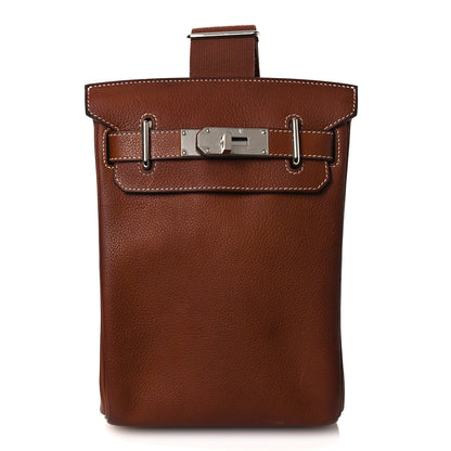 Hermes Natural Barenia Faubourg Hac A Dos PM Backpack Fauve 1 of 15