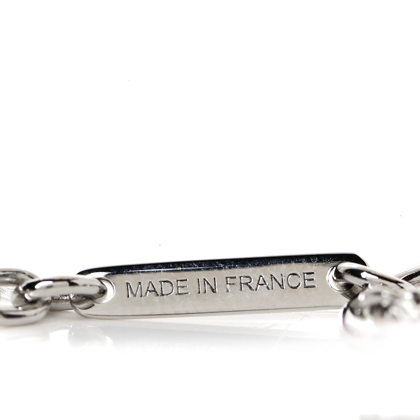 Lacquered Palladium Cavalier Necklace Black