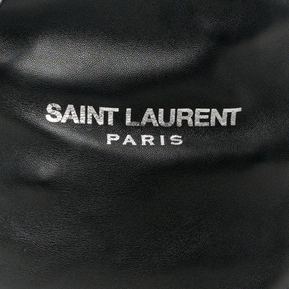Saint Laurent Lambskin Teddy Drawstring Bag Black 10 of 14