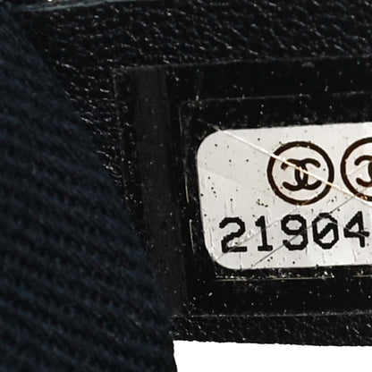 Chanel Denim Small Deauville Tote Dark Blue 7 of 14