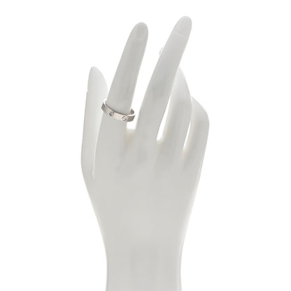Cartier 18K White Gold Diamond 4mm LOVE Wedding Band Ring 57 8 2 of 4
