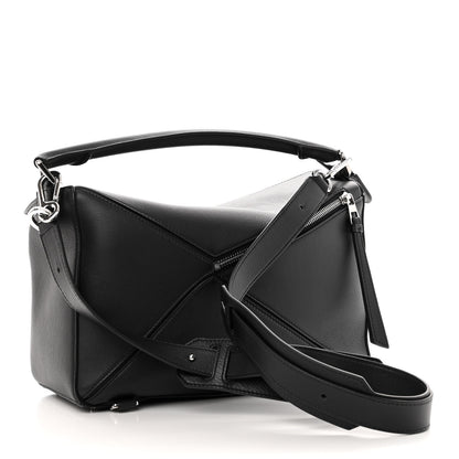 Loewe Calfskin Medium Puzzle Bag Black 3 of 9