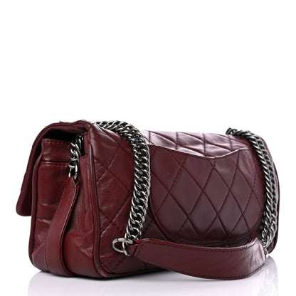 Chanel Lambskin Quilted Medium Icons Secret Label Flap Red 3 of 12