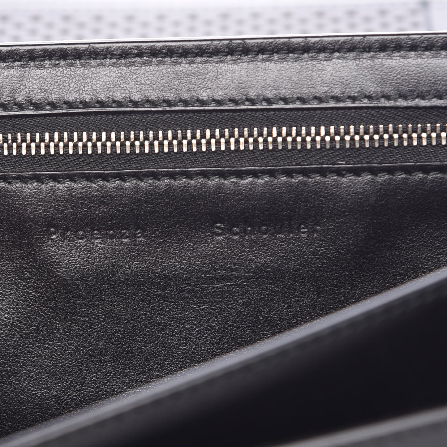 Lambskin Perforated Tiny PS1 Satchel Black