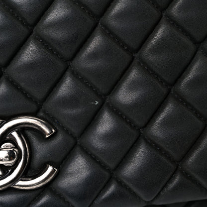 Chanel Iridescent Calfskin Quilted Small New Bubble Flap Anthracite 18 of 21