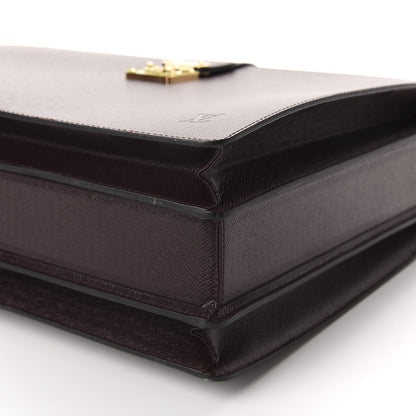 Louis Vuitton Taiga Pilot Case Oural Briefcase Acajou 9 of 10