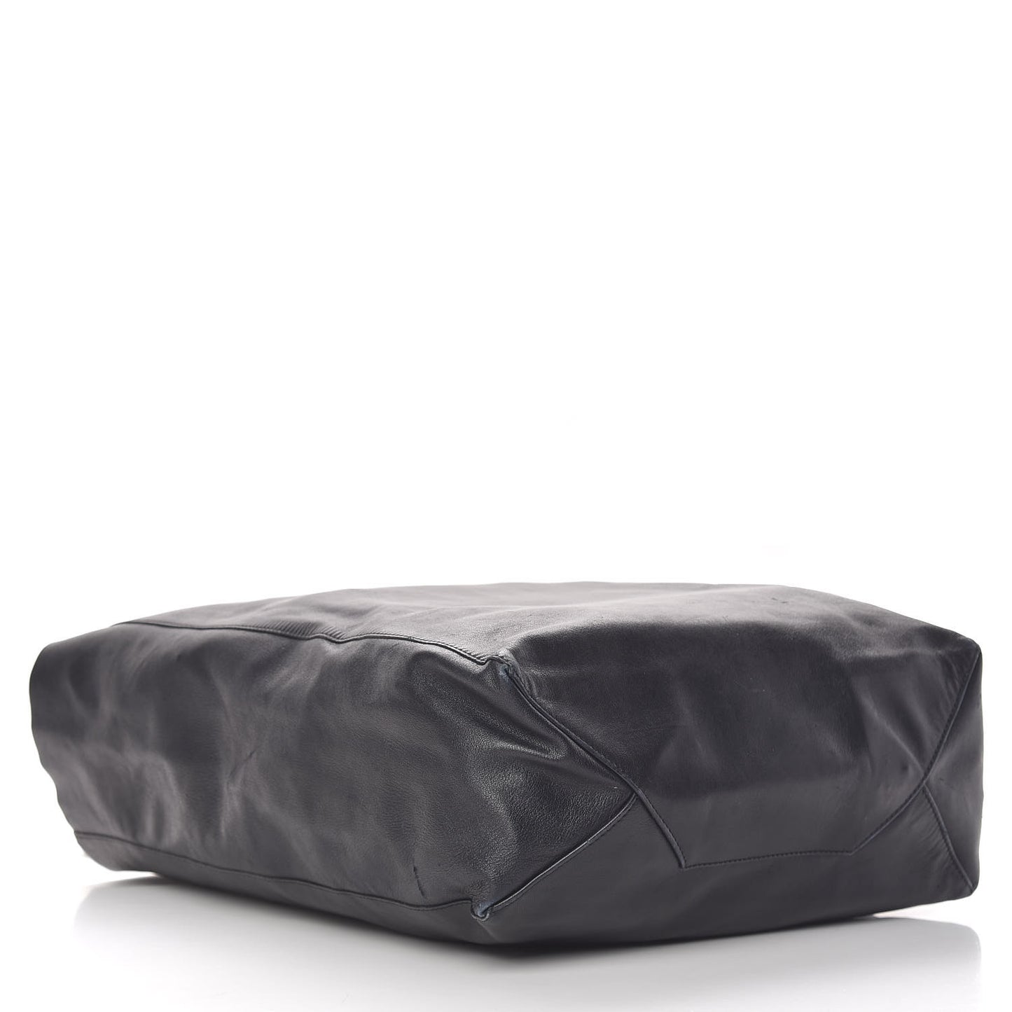 Smooth Lambskin Vertical Cabas Black