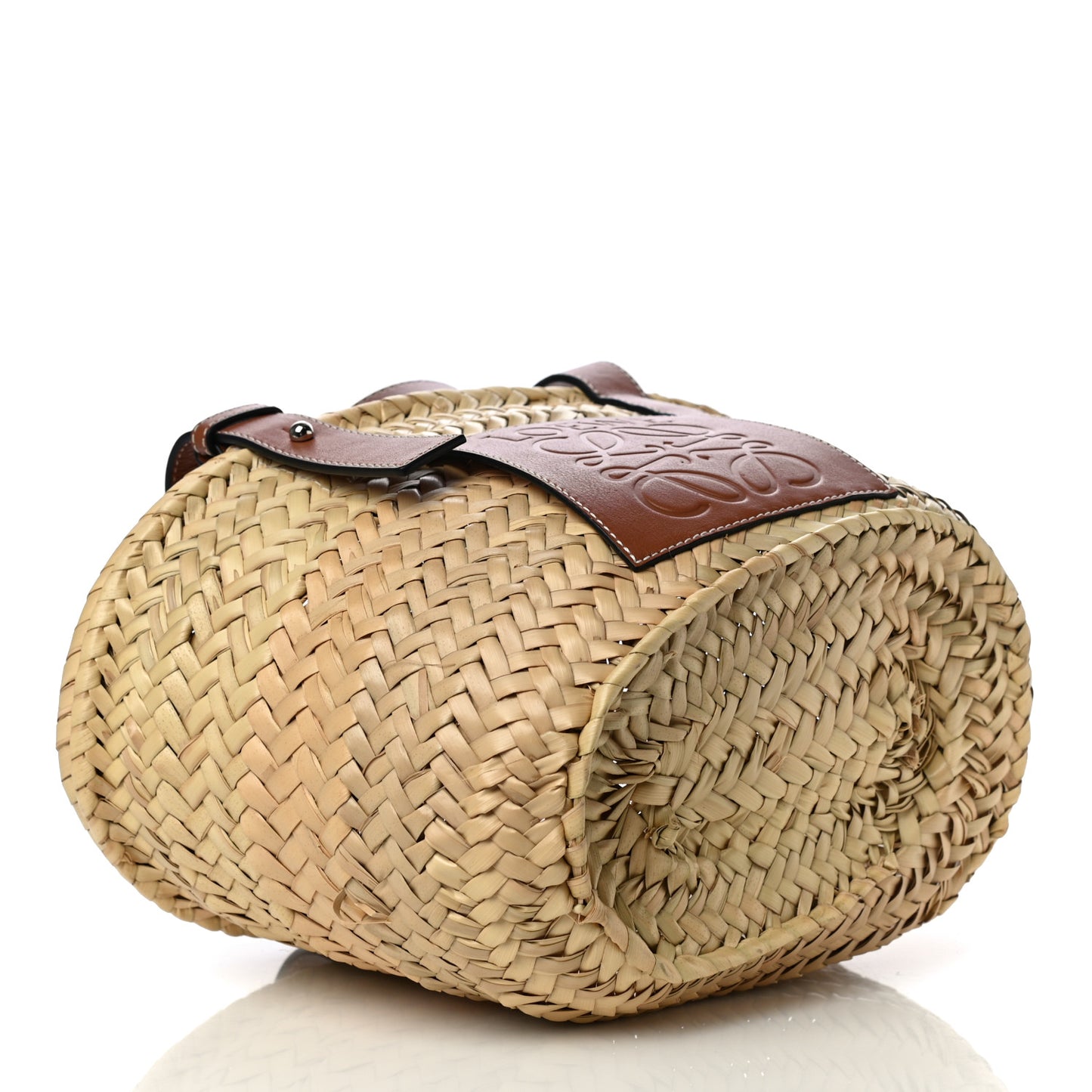 Raffia Small Basket Tote Bag Natural Tan