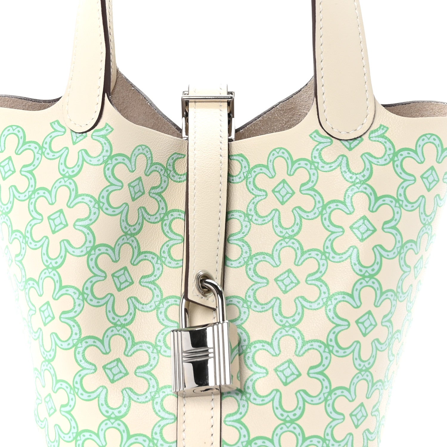Hermes Swift Micro Lucky Daisy Picotin Lock Nata Vert 8 of 13