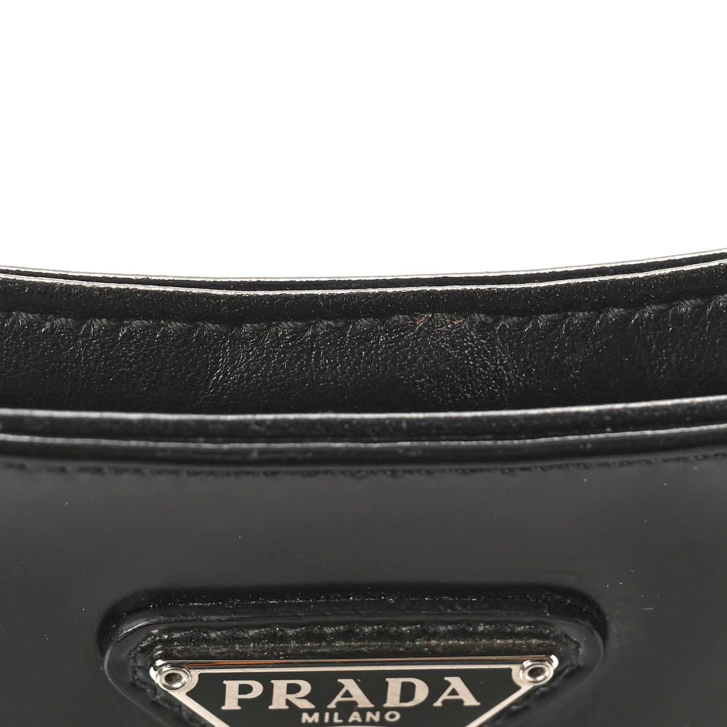 Prada Spazzolato Cleo Shoulder Bag Black 10 of 10