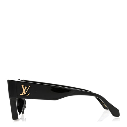 Louis Vuitton Acetate Swarovski Crystal Cyclone Sunglasses Z1578W Black 3 of 10