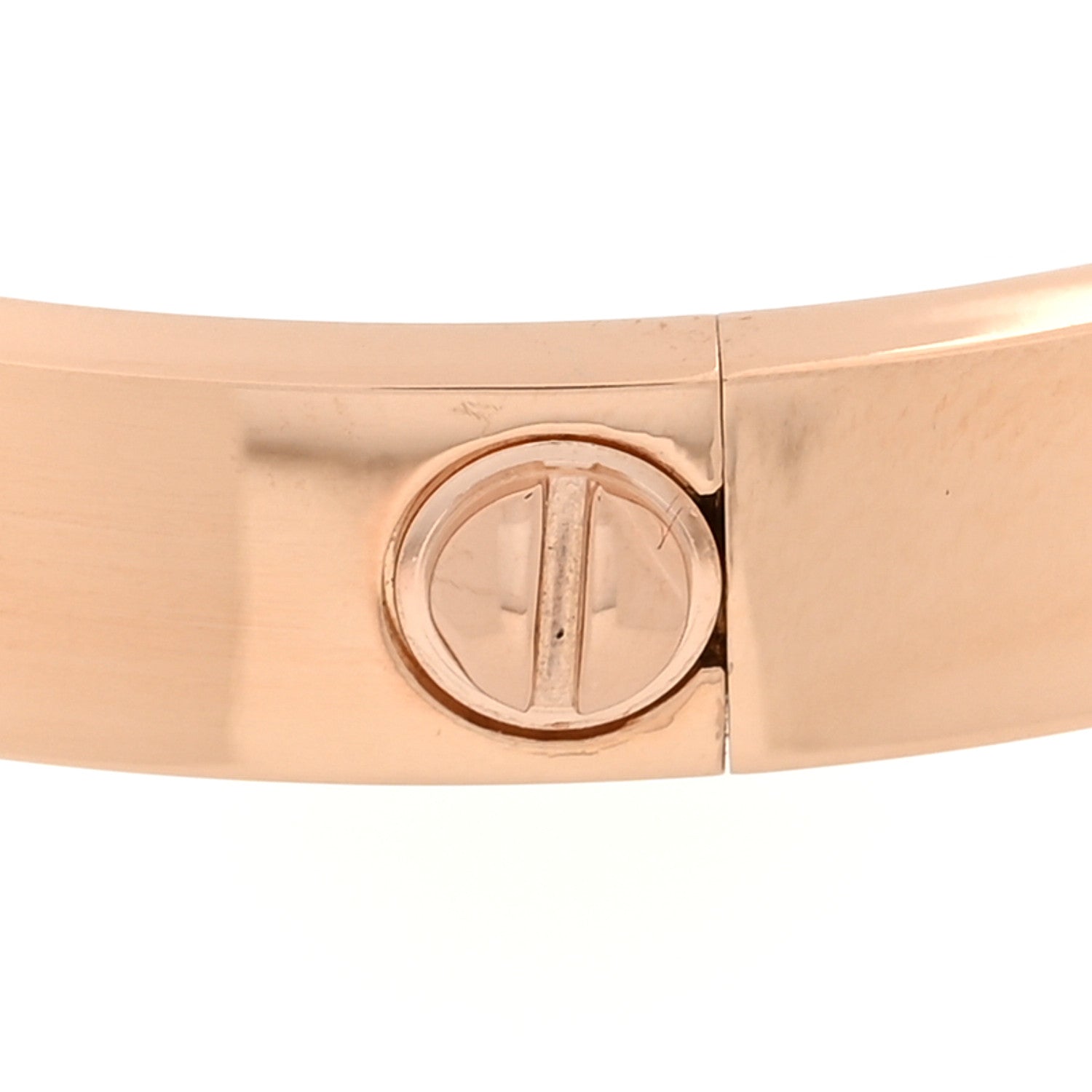 Cartier 18K Pink Gold 4 Diamond LOVE Bracelet 17 4 of 6