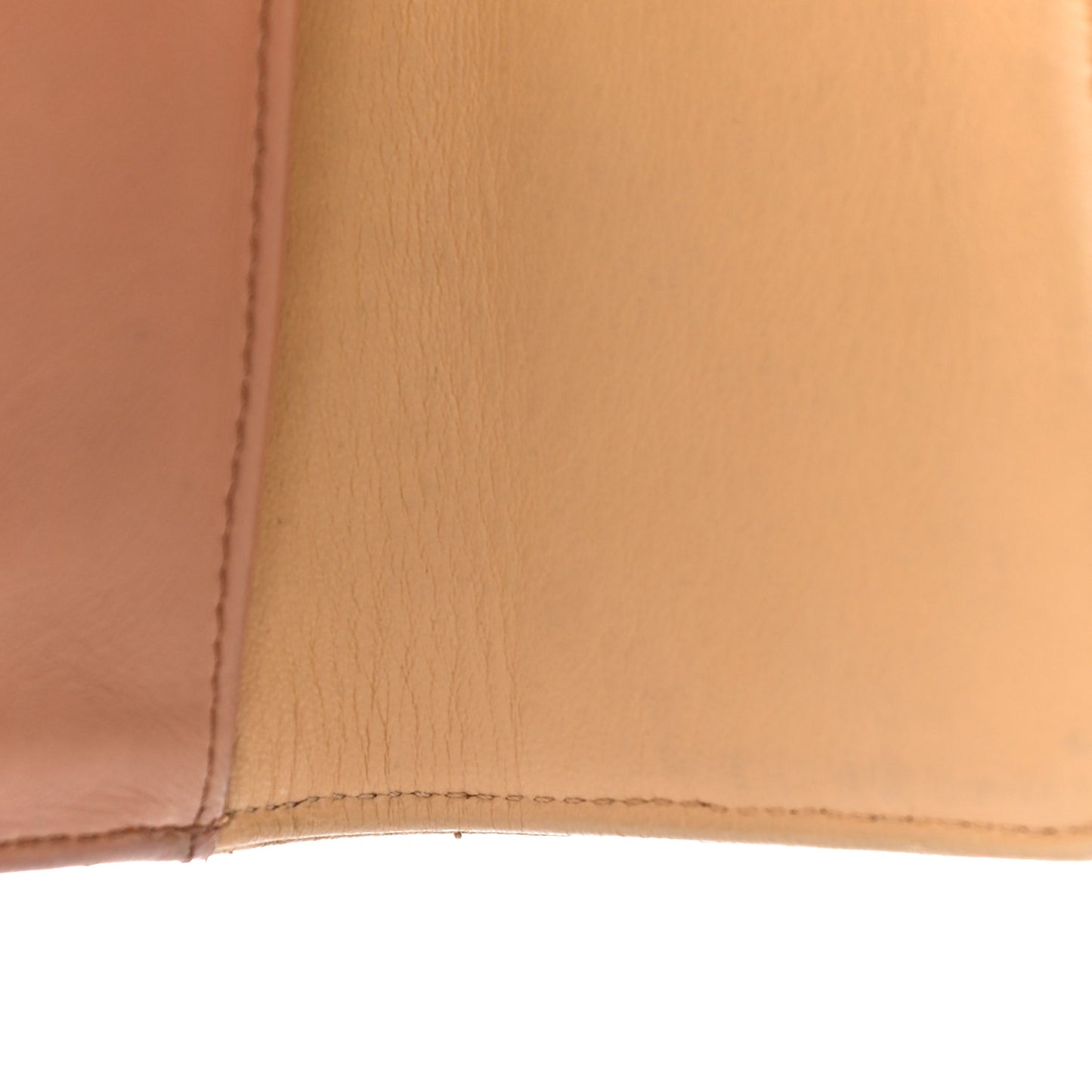 Lambskin Quilted Large Flap Wallet Beige