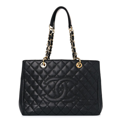 Chanel Caviar Quilted Grand Shopping Tote GST Black 1 of 20