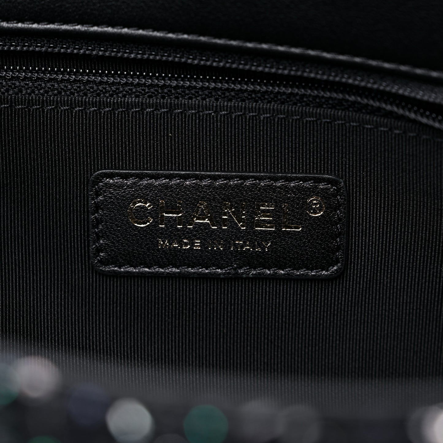 Tweed Medium Pearl Handle Flap Black Ecru