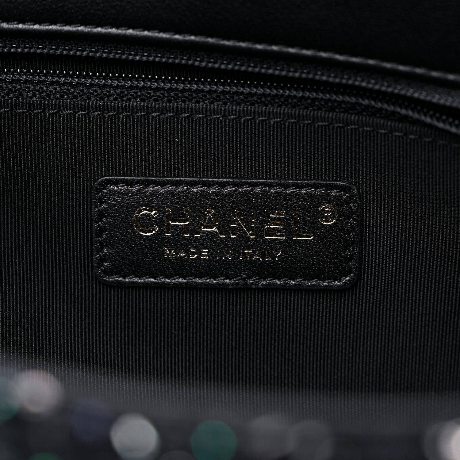 Chanel Tweed Medium Pearl Handle Flap Black Ecru 6 of 9