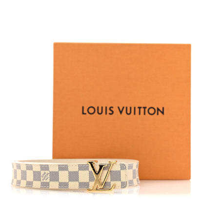 Louis Vuitton Damier Azur LV Initiales Belt 80 32 9 of 9