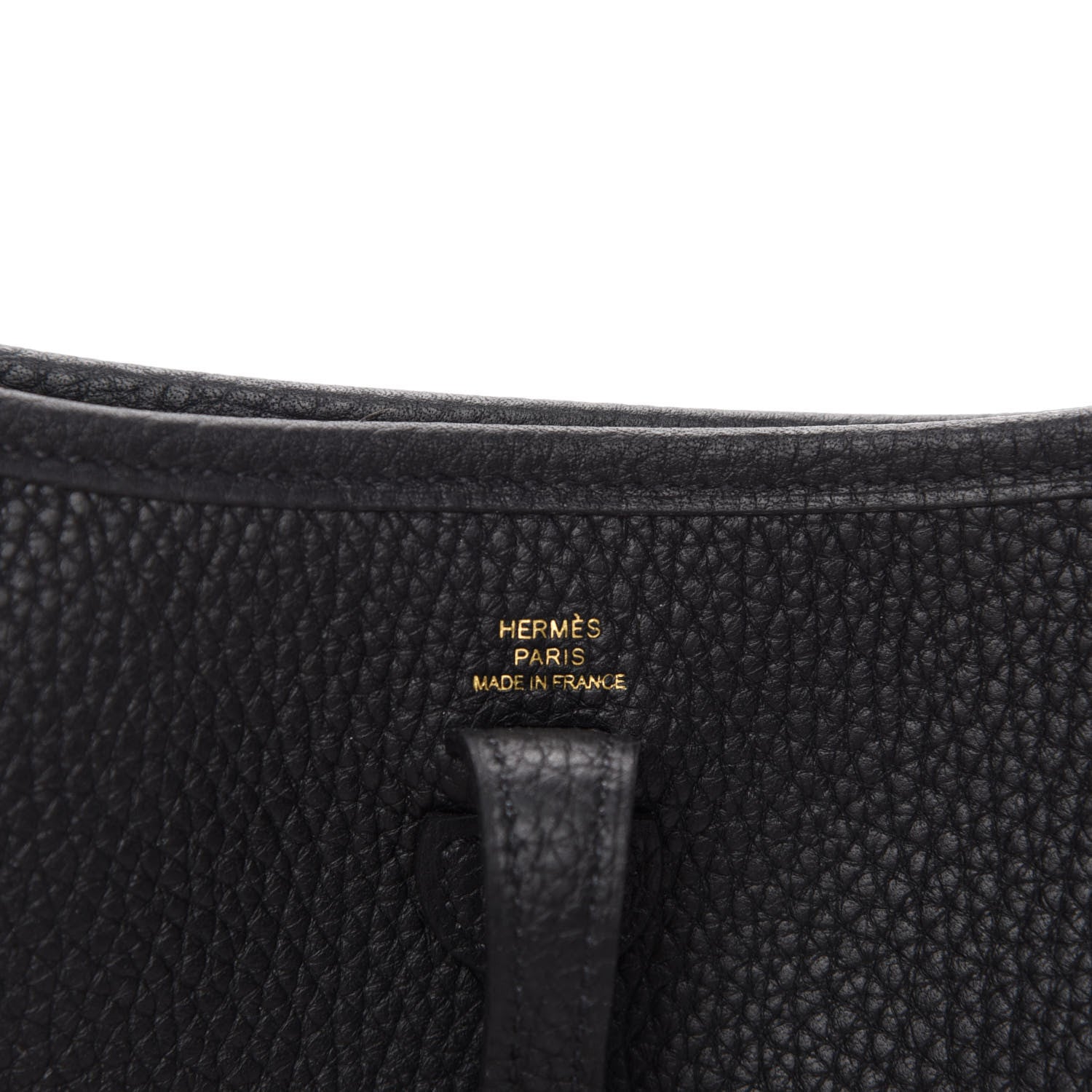 Hermes Taurillon Clemence Evelyne TPM Black 8 of 10