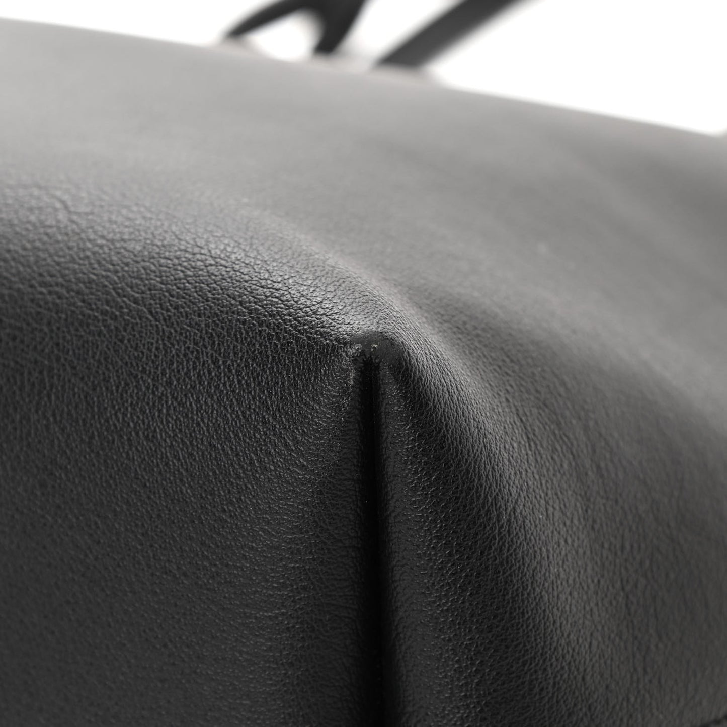 Calfskin Large Shopping Tote Black