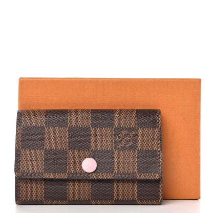 Louis Vuitton Damier Ebene Multicles 6 Key Holder Rose Ballerine 7 of 7