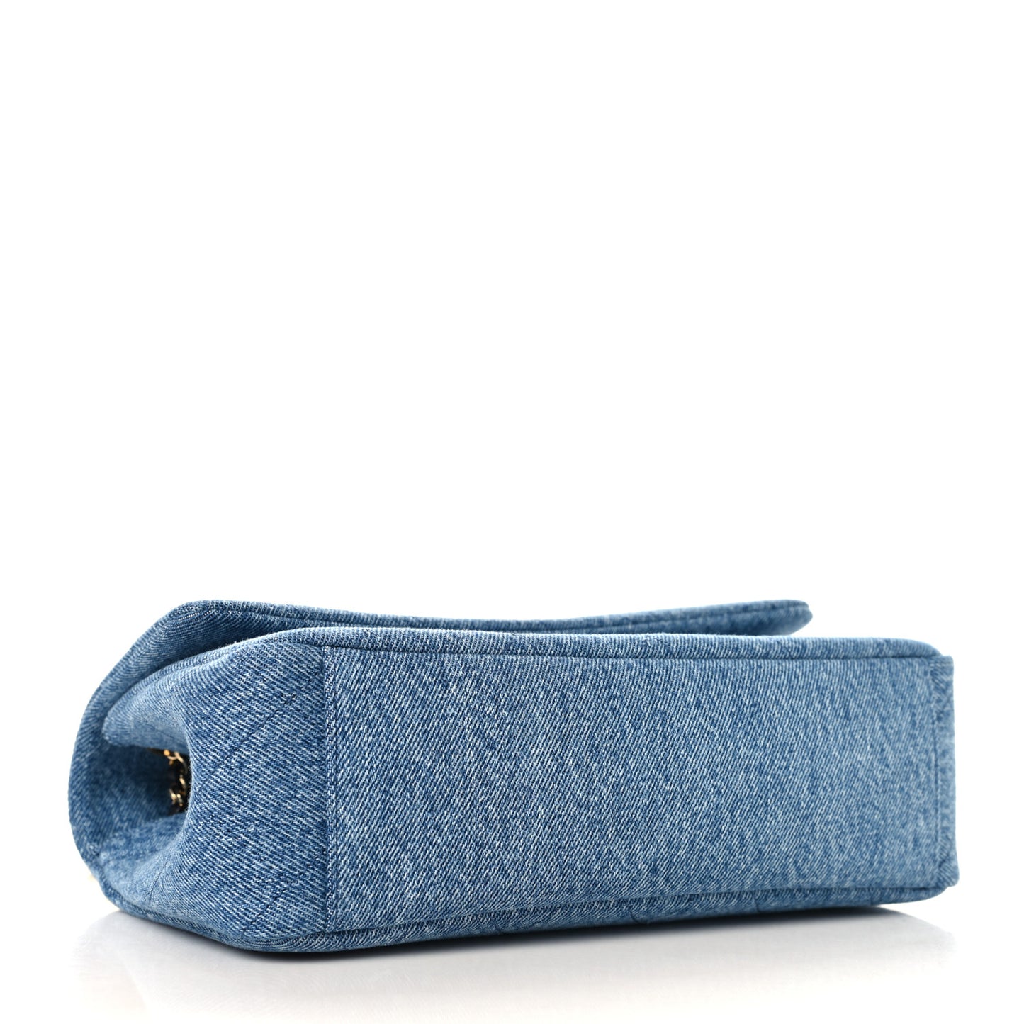 Denim Quilted Eyes On You Flap Blue